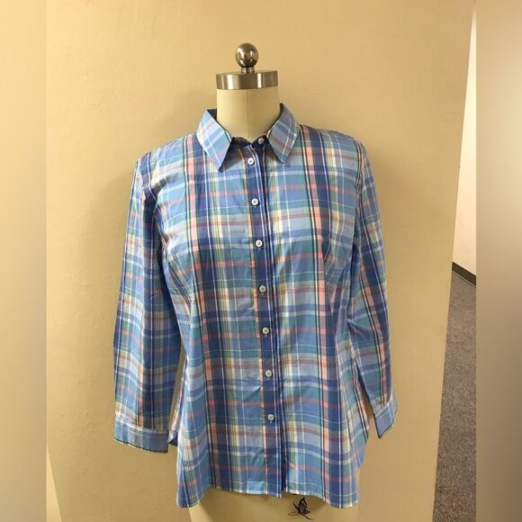 Talbots Multicolor Plaid Shirt - Picture 1 of 6